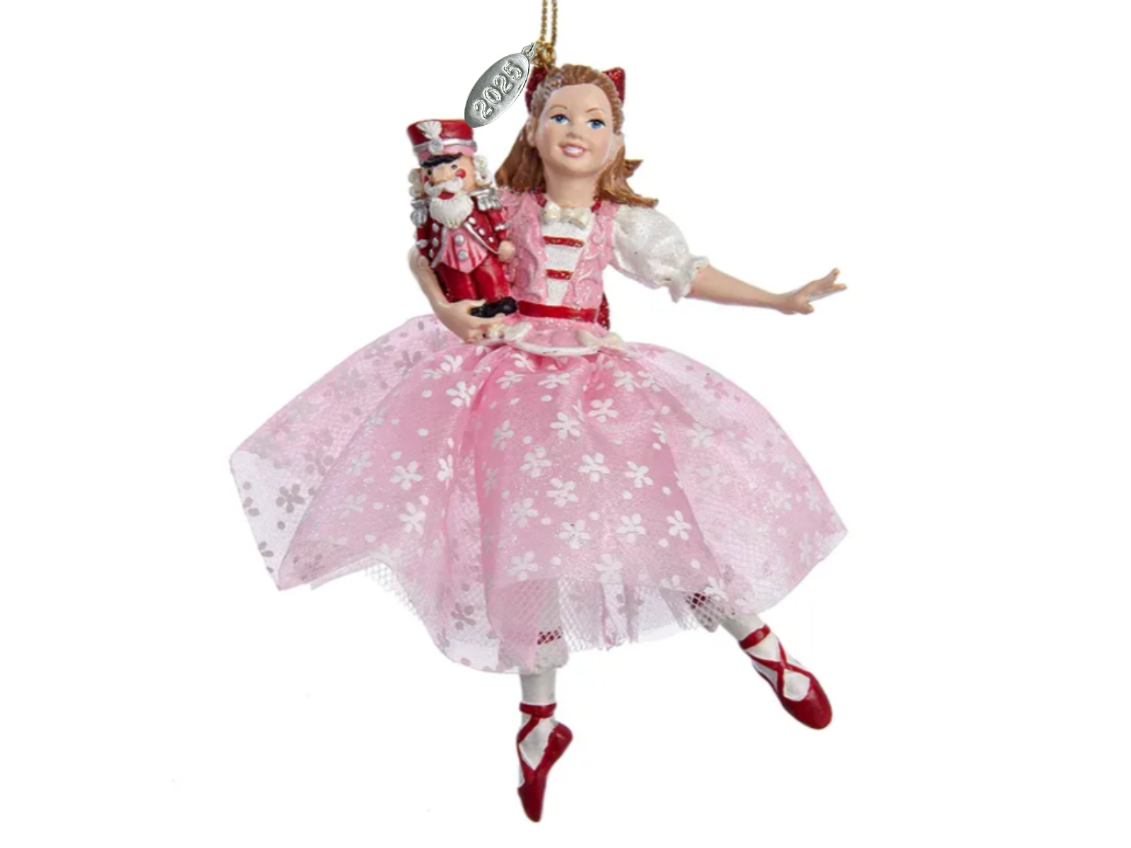 Clara with Nutcracker Christmas Ornament 2025, Arrives in Gift Box (From Nutcracker Ballet)