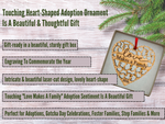 Adoption or Blended Family "Love Makes A Family" Ornament in Laser Cut Wood 2026