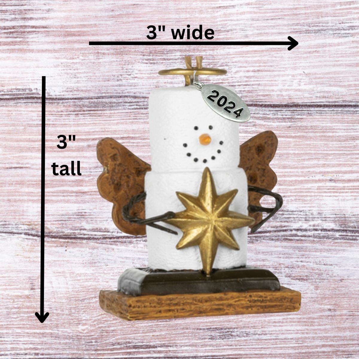 Smores Angel Ornament, Cute Angel Christmas Ornament, Guardian Angel Ornament 2024 - Comes in a Gift Box so It's Ready for Giving