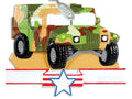 Military Humvee Christmas Ornament 2025, US Army Ornament, Veterans or Military Retirement Gift, In Gift Box