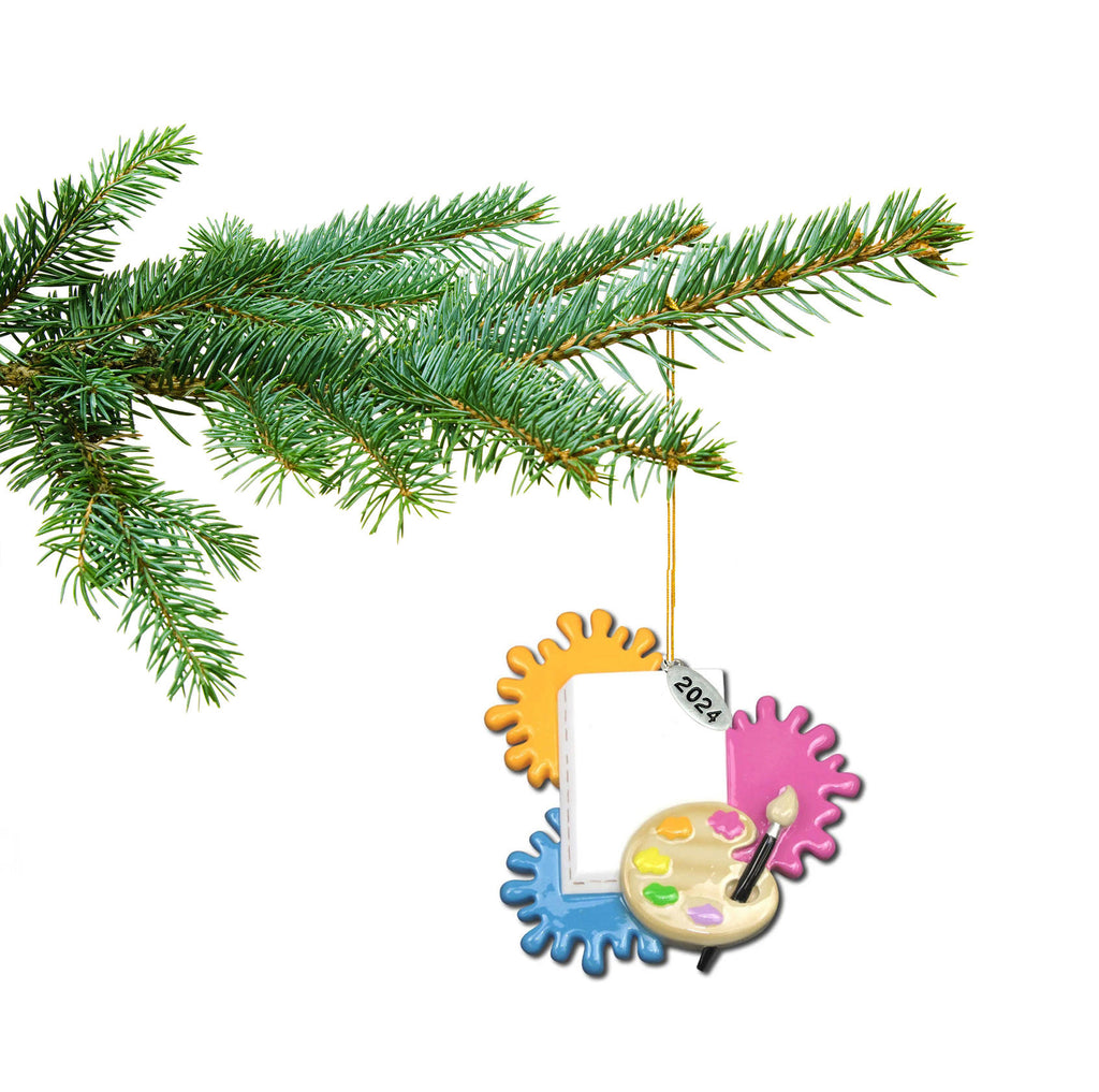 Art Christmas Ornament, Artist Gift Idea - Can Be Personalized, Comes in Gift Box