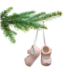 Baby Girl Booties Ornament - Hanging Baby Girl Pink Shoes 2025, In Gift Box