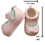 Baby Girl Booties Ornament - Hanging Baby Girl Pink Shoes 2025, In Gift Box