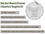 Miscarriage Gifts for Mothers, 2025 Memorial Ornament for Loss of Baby - Comes in a Gift Box so It's Ready for Giving