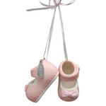 2026 Baby Girl Booties Ornament - Hanging Baby Girl Pink Shoes, In Gift Box