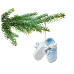 2026 3" Baby Boy Shoe Ornament, Baby Booties (Flat Back) To Be personalized, In Gift Box