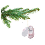 2026 3" Baby Girl Shoe Ornament, Baby Booties (Flat Back) To Be personalized, In Gift Box