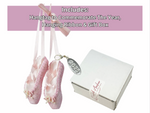 Pink Ballet Shoes Christmas Ornament, with Sparkling Glitter 2025, In Gift Box