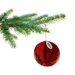 Basketball Christmas Ornament 2024, Stunning Two-Tone Intarsia Design, Comes in A Gift Box