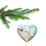 Beach Seashell Christmas Ornament - Tropical Vacation 2025 - Comes in Gift Bag