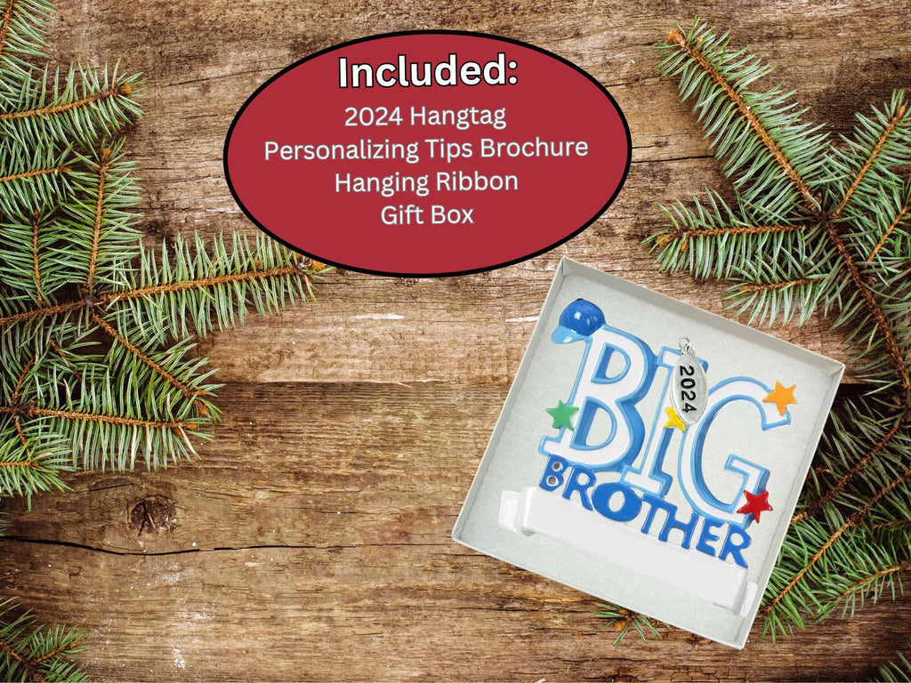 Big Brother Ornament 2025, Easy to Personalize at Home, Comes in Gift Box