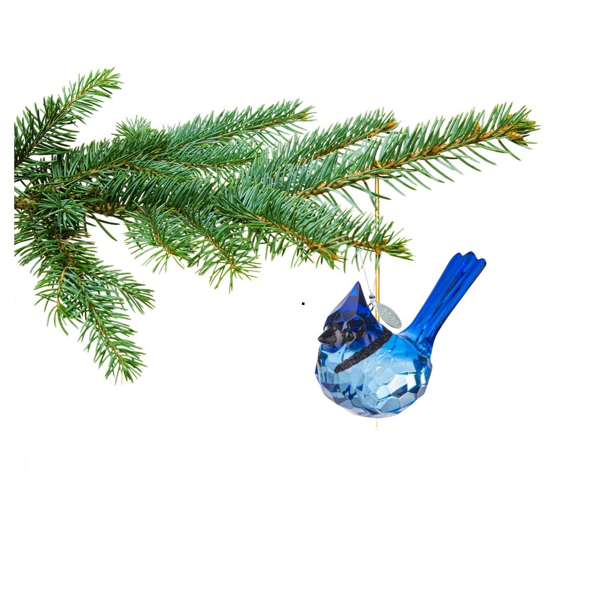Stunning Blue Jay Sparkling Suncatcher, Acrylic Bird Ornament 2026, Comes w/ Suction Cup & Gift Box