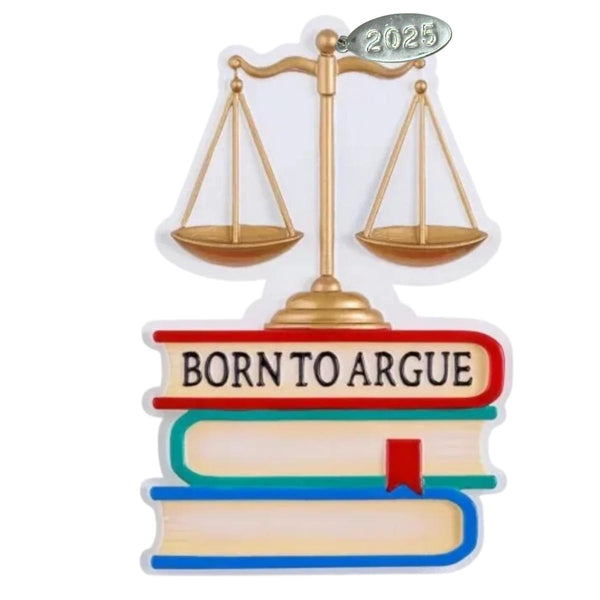 2025 Law School, Lawyer Scales of Justice Graduation Ornament - Can Be Personalized