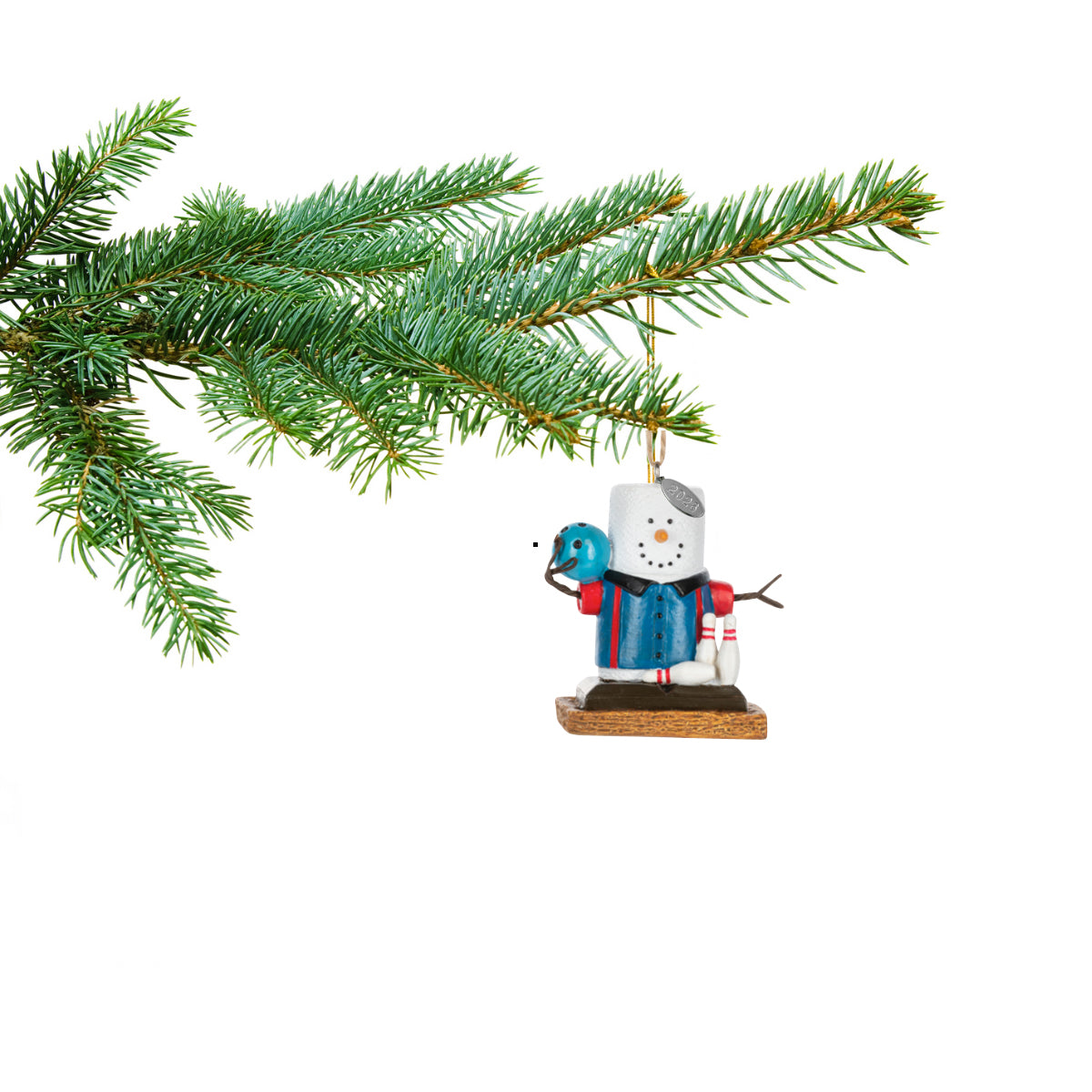 Smores Bowling Ornament, Bowler Gifts or Stocking Stuffer Gift, In Gift Box