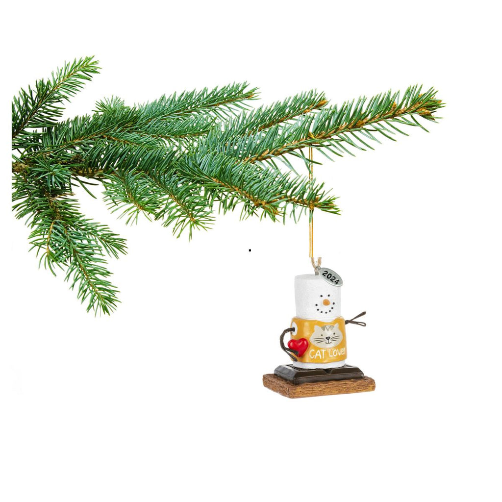 Smores Cat Lover Christmas Ornament, Comes in Gift Box