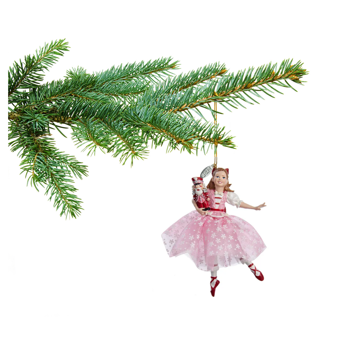 Clara with Nutcracker Christmas Ornament 2025, Arrives in Gift Box (From Nutcracker Ballet)