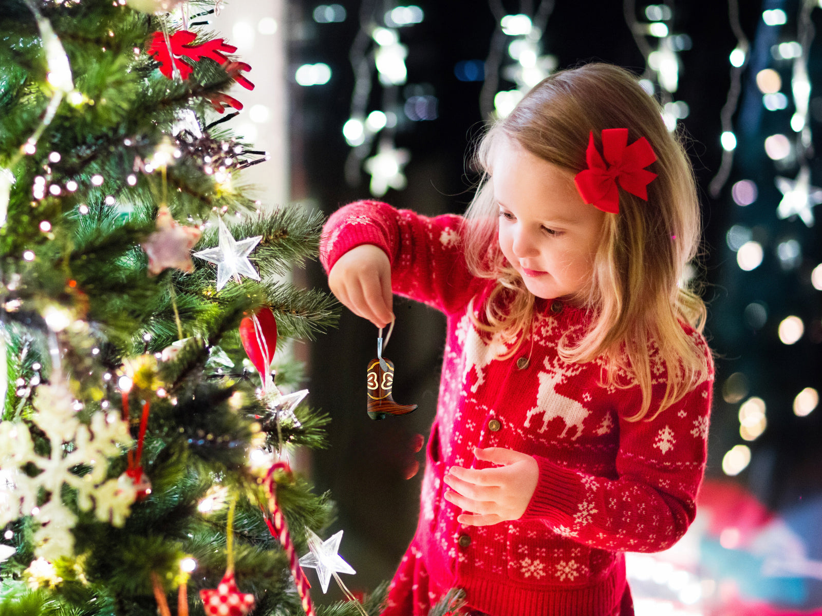 2026 Cowboy Boot Ornament - Two-Tone Wood Christmas Ornament - Intarsia Design - Western Ornament - Comes in A Gift Box So It's Ready for Giving