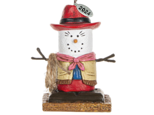 Cowgirl Smores Ornament - Cowboy Christmas Ornaments 2024 - Cute Cowgirl and Cowboy Gifts - Comes in Gift Box - Cowgirl