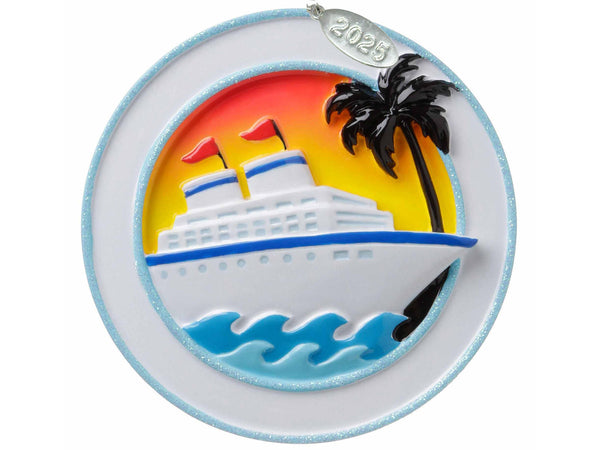 Cruise Ship Ornament - Cruise Ornament - Travel Christmas Ornaments - Can Be Easily Personalized at Home - Comes in a Gift Bag so It's Ready for Giving