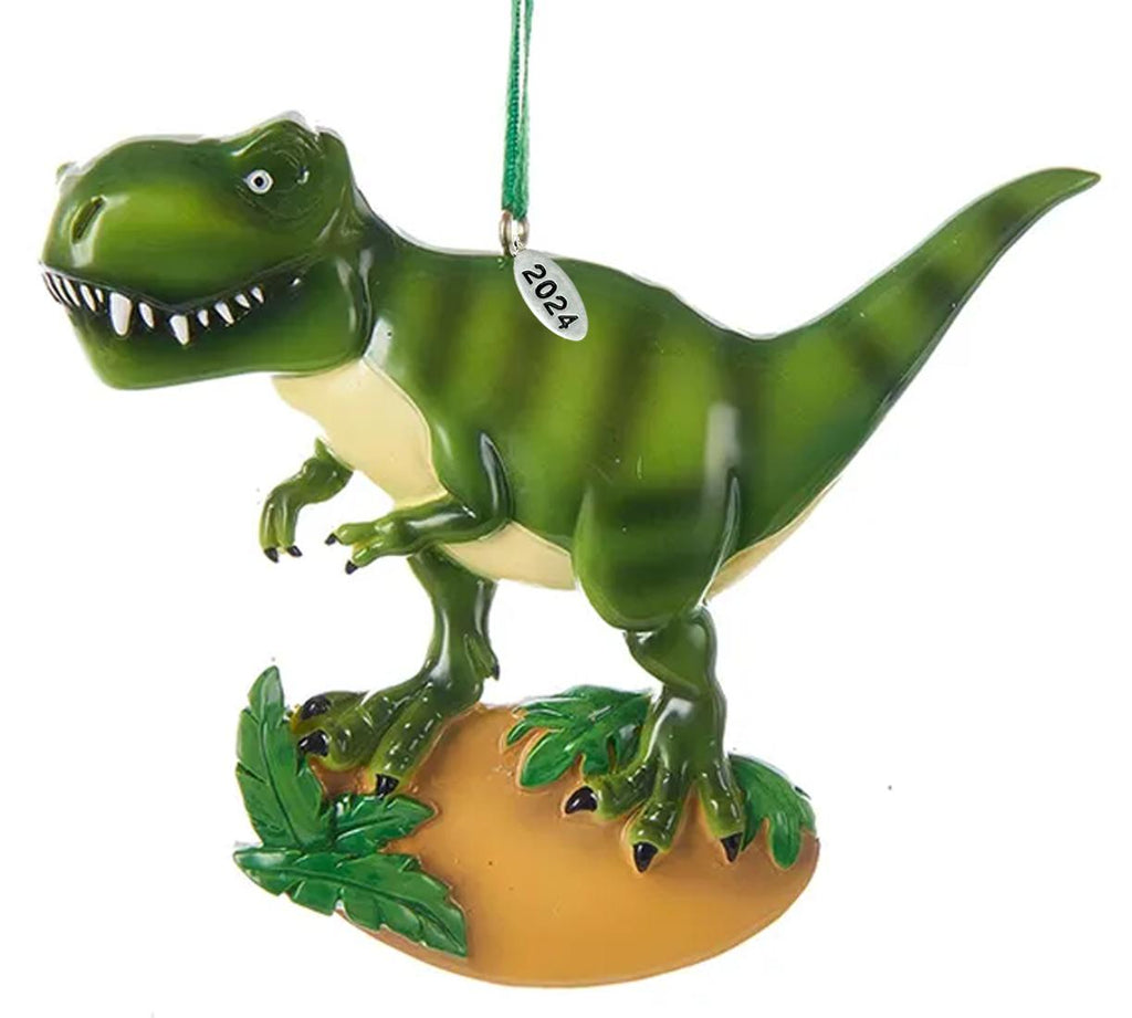 Dinosaur Ornament - Velociraptor Christmas Ornament 2025 - Easy to Personalize at Home - Comes in Gift Box So Its Ready for Giving!