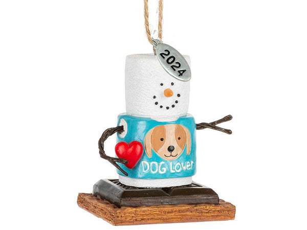 2024 Dog Lover Christmas Ornament - Smores Christmas Ornaments - Cute Dog Ornament