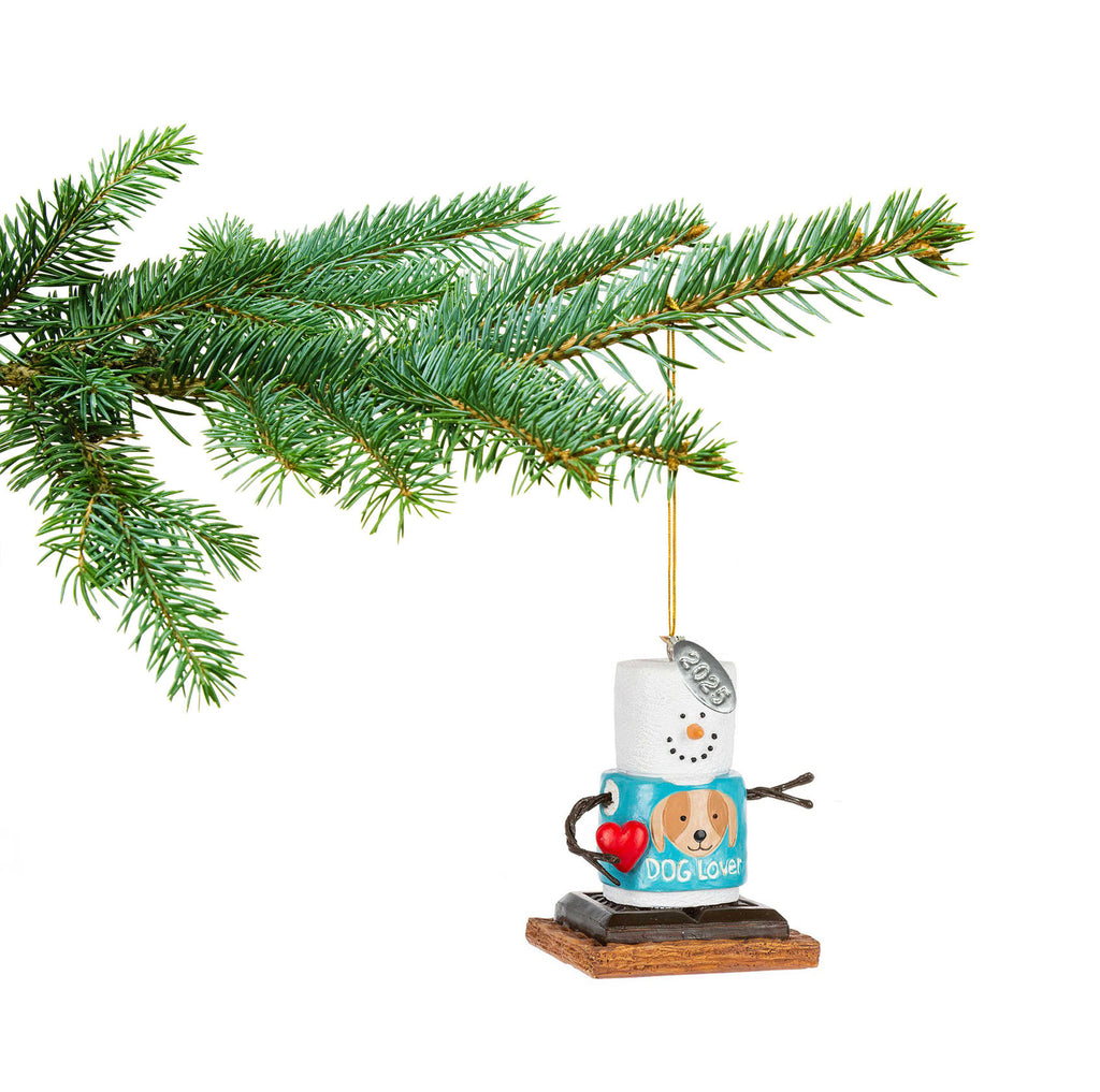 Dog Lover Christmas Ornament - Smores Christmas Ornaments - Cute Dog Ornament