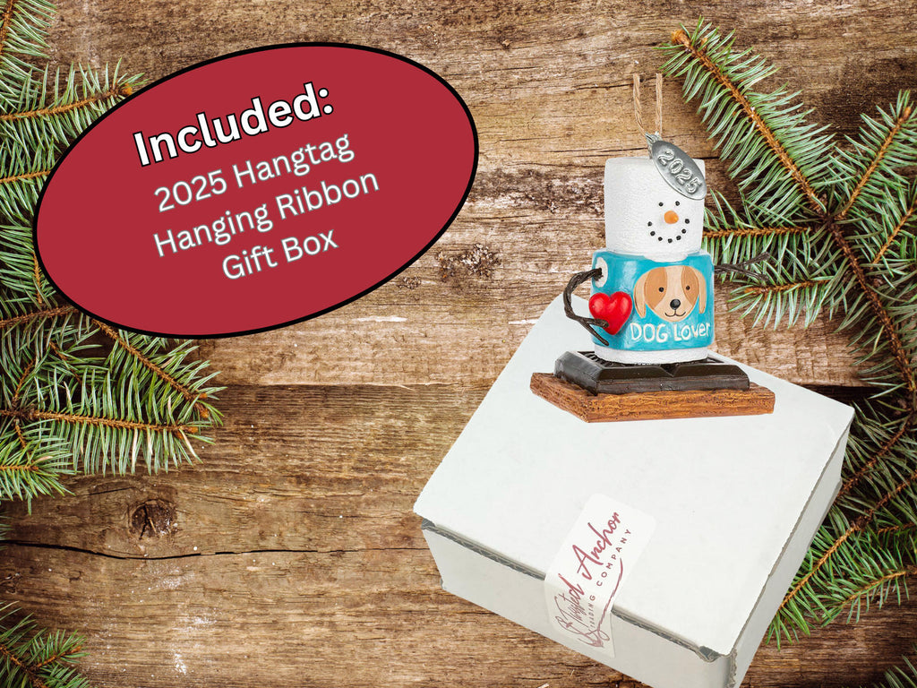 Dog Lover Christmas Ornament - Smores Christmas Ornaments - Cute Dog Ornament