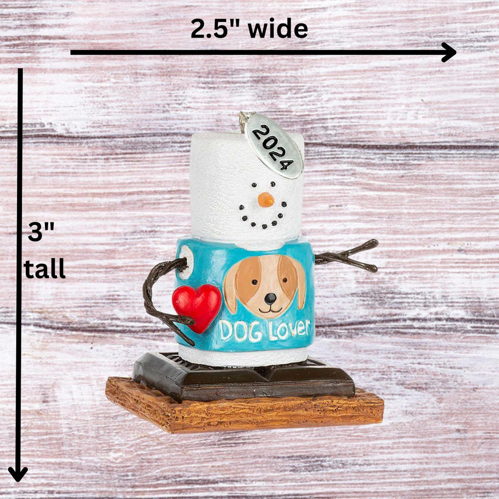 Dog Lover Christmas Ornament - Smores Christmas Ornaments - Cute Dog Ornament
