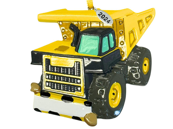 Dump Truck Ornament Gift for Kids Can Be Personalized at Home, Dump Truck Christmas Tree Ornaments, Truck or Construction Themed Gifts for Boys with 2023 Hang tag, Comes in a Gift Box