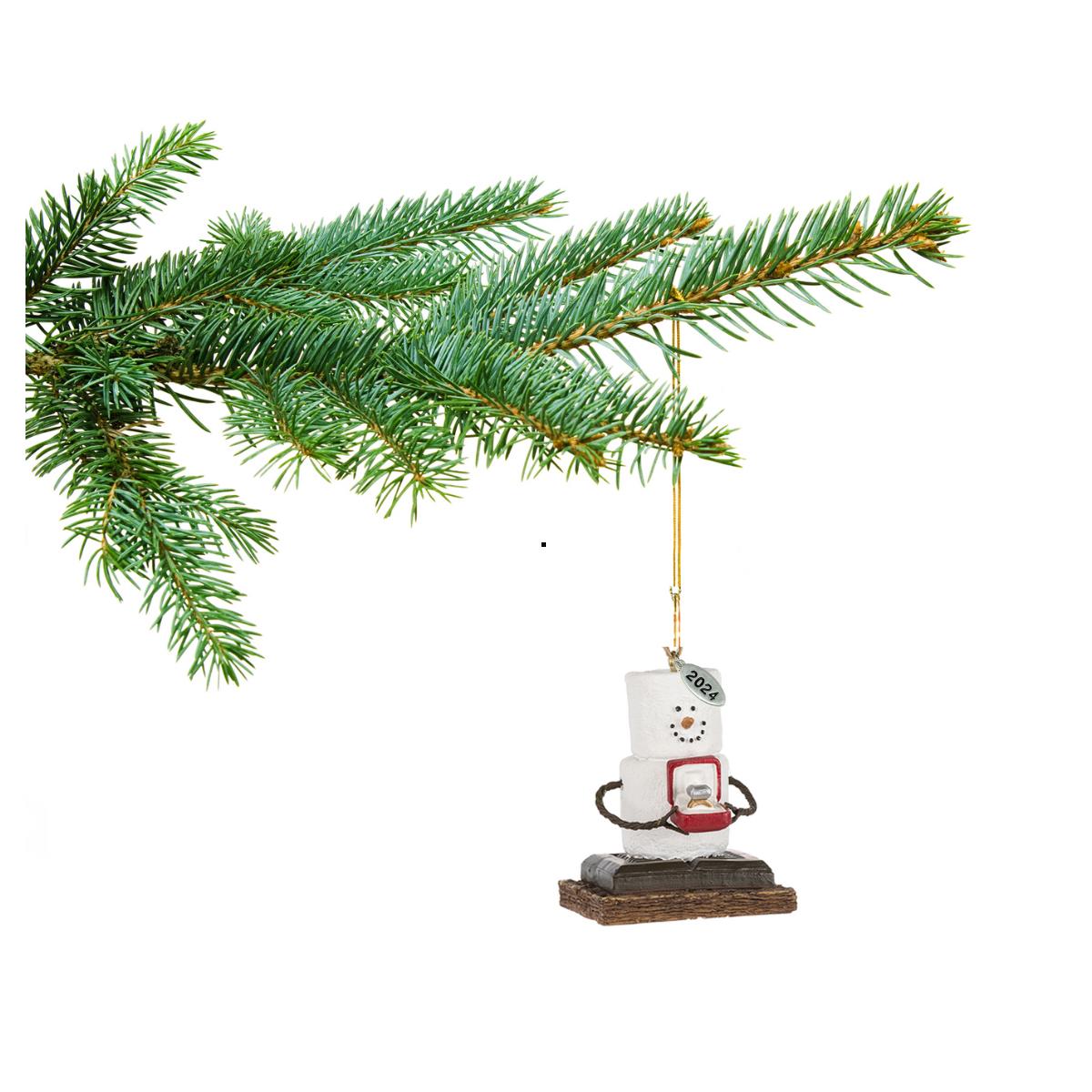 Smores Ornament - Engagement Ornament, Just Engaged Ornament - Comes in Gift Box