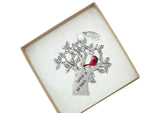 2025 Cardinal Memorial Ornament, Memorial Gifts for Men or Women - Forever In Our Hearts - Comes in Gift Box