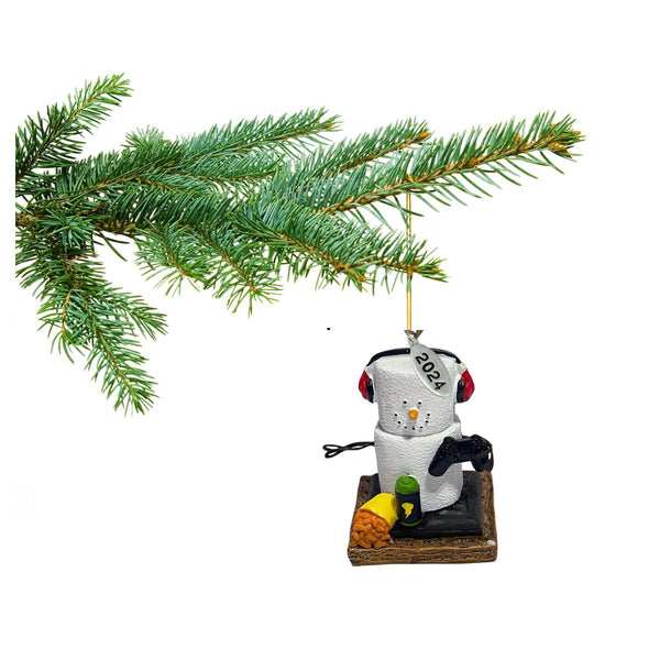 Gamer Ornament 2024 - Smores Ornaments - Gamer Christmas Ornament w/Black Controller - Comes in a Gift Box so It's Ready for Giving