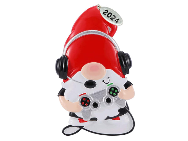 Gnome Gamer Ornaments, Can Be Personalized At Home, Great Video Game Ornament, Comes in Gift Box