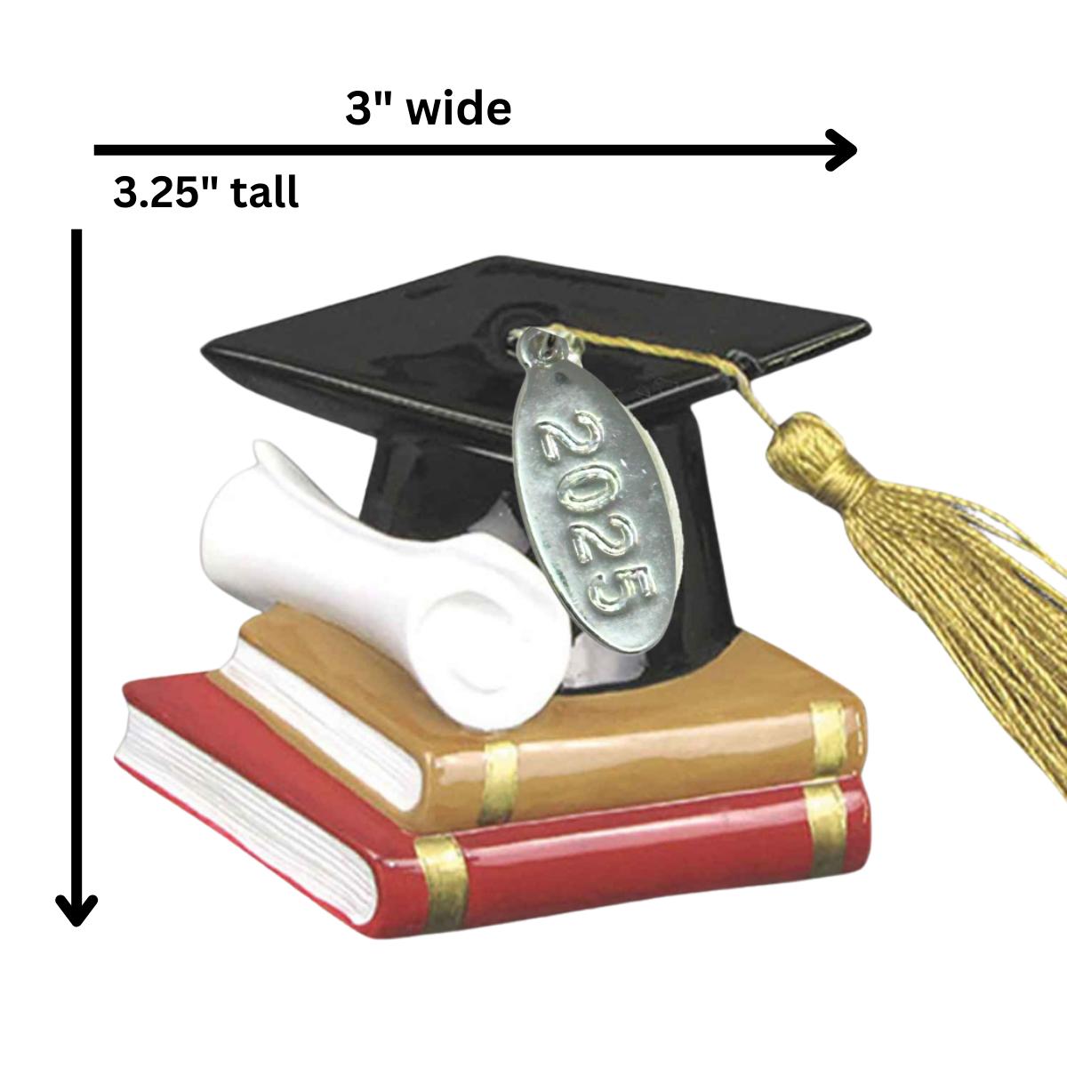 2025 Graduation Ornament, Graduation Christmas Ornament - Great for Law, Medical School - Easy to Personalize - Comes in Gift Box