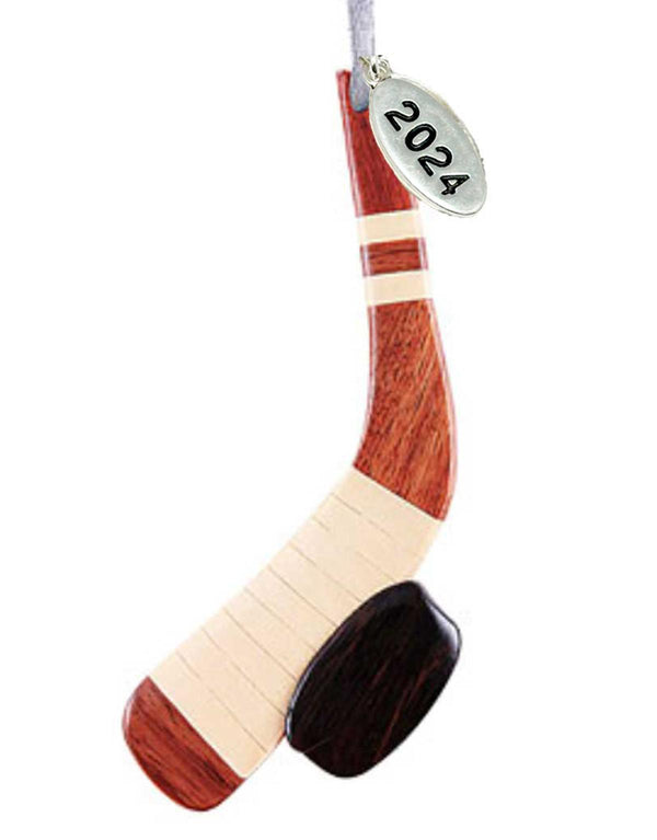 2024 Hockey Christmas Ornament High Quality Two-Tone Wood Player Gift Ideas