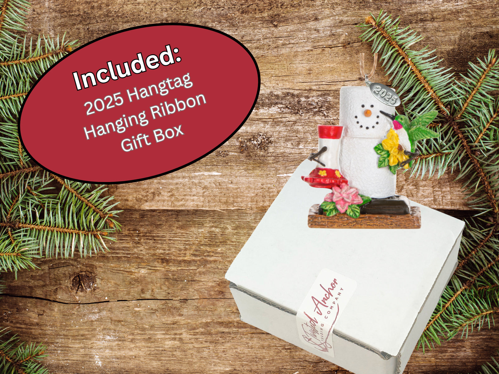 Hummingbird Ornaments, Cute Colorful Smores Hummingbird Ornament - Hummingbird Gifts, Bereavement or Memorial Gift Idea - Comes in A Gift Box