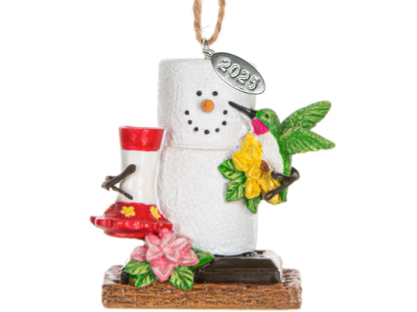 Hummingbird Ornaments, Cute Colorful Smores Hummingbird Ornament - Hummingbird Gifts, Bereavement or Memorial Gift Idea - Comes in A Gift Box