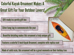Colorful Kayak Christmas Ornament, Comes in a Gift Box