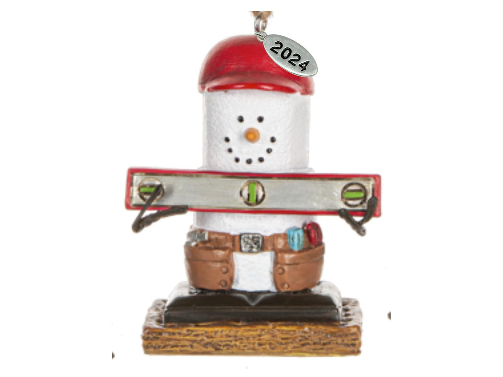 Smores Handyman Ornament w/ Tool Box, Comes in Gift Box