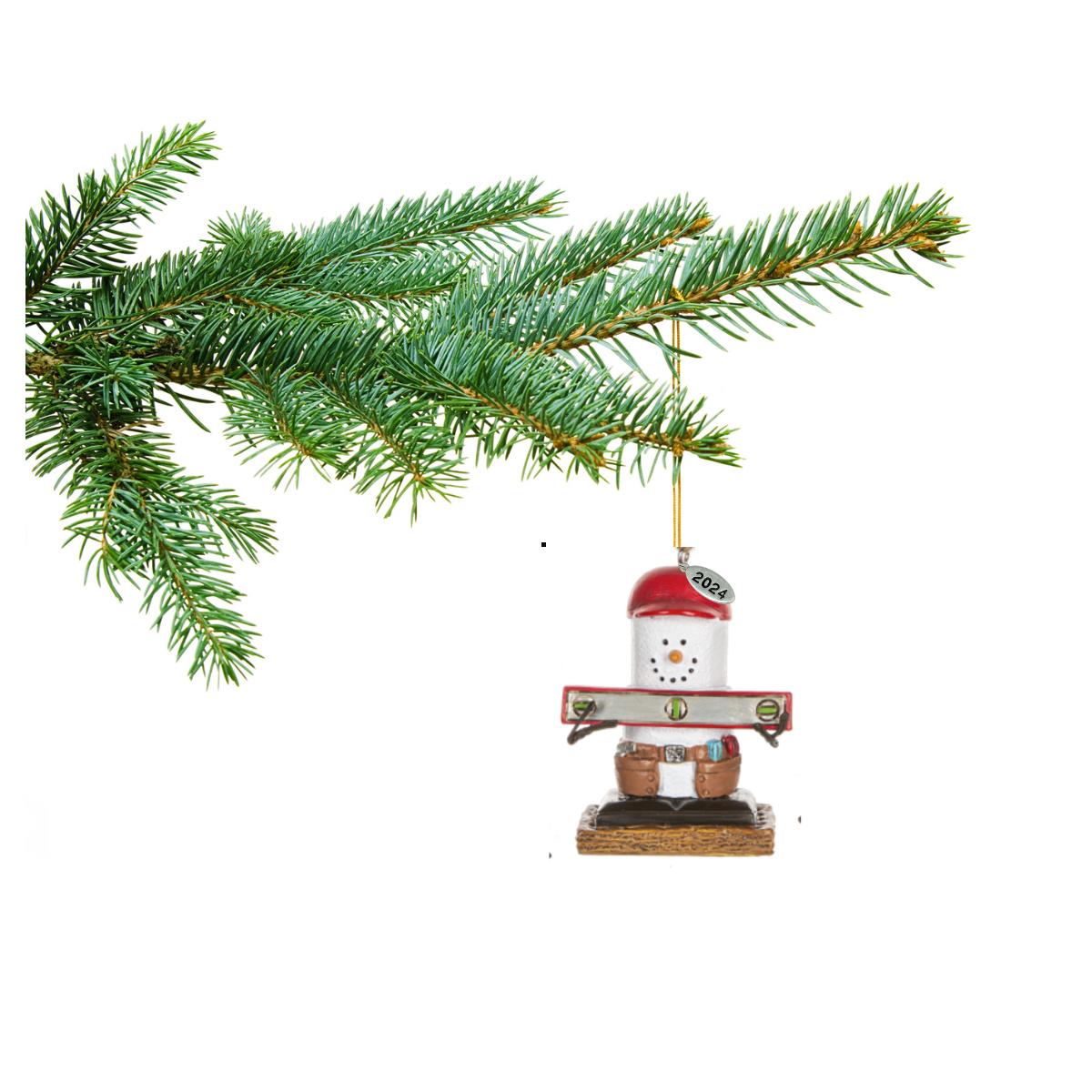 Smores Handyman Ornament w/ Tool Box, Comes in Gift Box