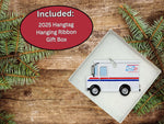Mail Carrier, USPS Mail Truck Christmas Ornament - Easy to Personalize at Home - Comes in a Gift Box so It's Ready for Giving