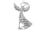 Metal Angel Christmas Ornament 2025 for Nurse, Mom, Grandma, Daughter, Friend or Sister with Sparkling Stones (Mom)