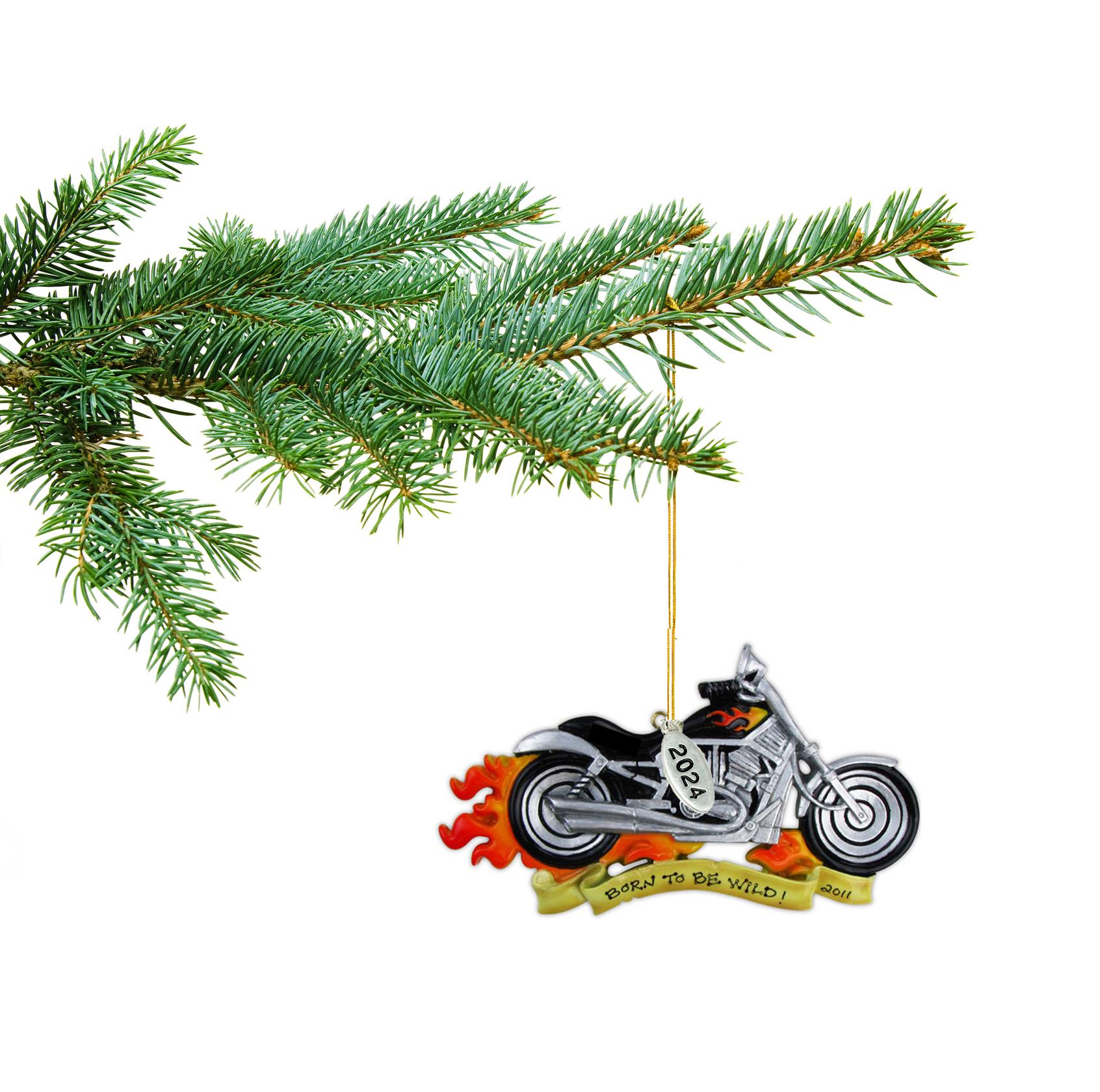 Motorcycle Ornament - Motorcycle Christmas Ornament, Easy to Personalize 2024