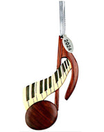 2024 Music Note Christmas Ornament High Quality Two-Tone Wood Piano Teacher Gift
