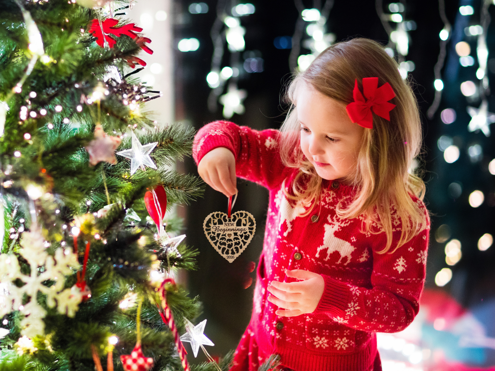 New Beginnings 2026 Christmas Ornament, Great Divorce Gift, Separation Gift, New Home Gift, New Job Gift for Coworkers, Retirement Gift and More - Laser Cut Wood Ornament, Comes in Gift Box