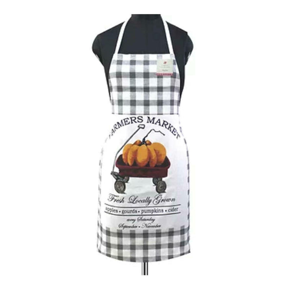 Women's Cooking Apron - Fall Farmers Market Design, Baking, Thanksgiving Gift