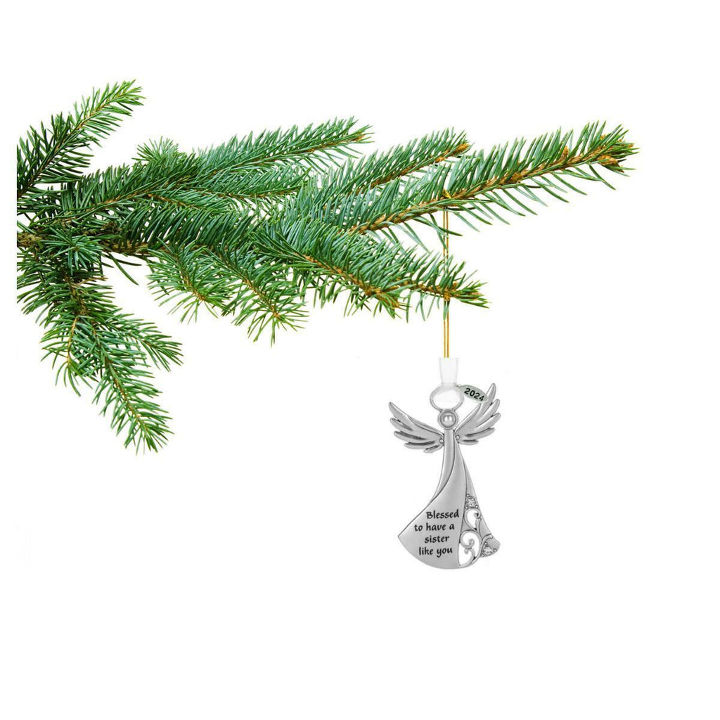 Metal Angel Ornament - SISTER 2025, In Gift Box