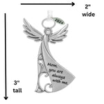 Metal Angel Christmas Ornament 2024 for Nurse, Mom, Grandma, Daughter, Friend or Sister with Sparkling Stones (Mom)