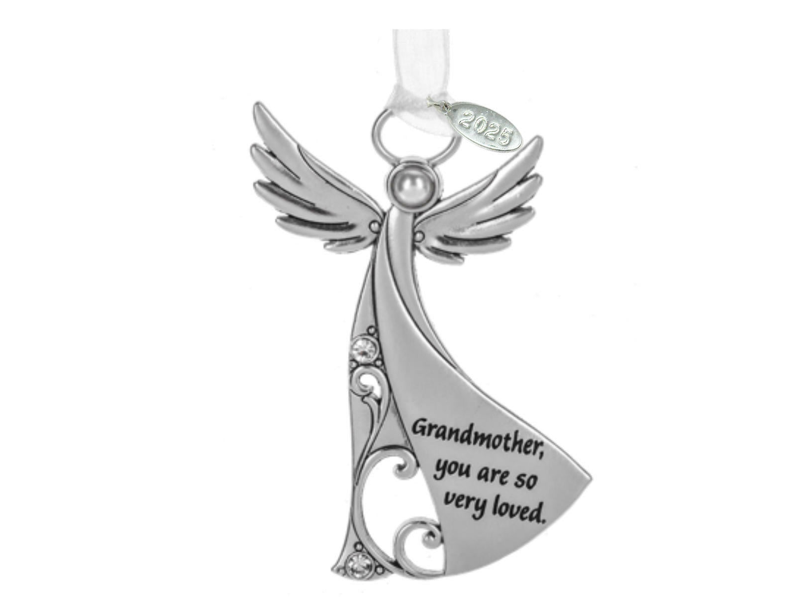 Metal Angel Ornament - Grandmother, Grandma Gift Idea 2025, In Gift Box