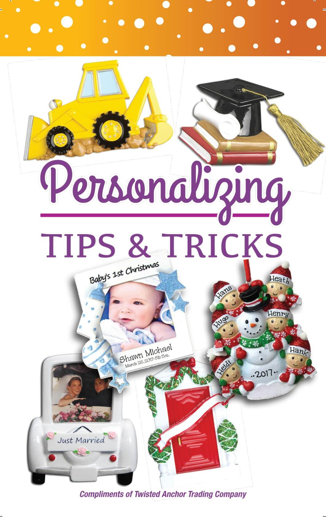 Handyman, Carpenter Ornament, w/ Tools and Toolbox - Easy to Personalize at Home - Comes in a Gift Box